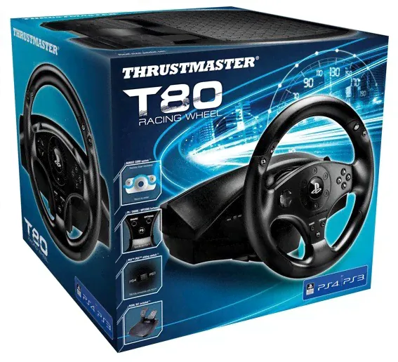 Руль Thrustmaster T80 Racing Wheel для PS4, PS3-0