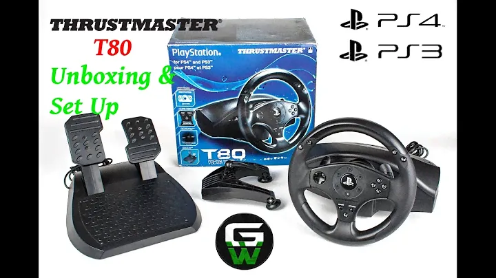 Thrustmaster T80 Racing wheel for PS4 & PS3 - unboxing & PS4 Set Up