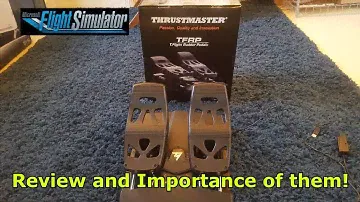 Thrustmaster T-Flight Rudder Pedals review & why they are important to your Flight Sim Setup!
