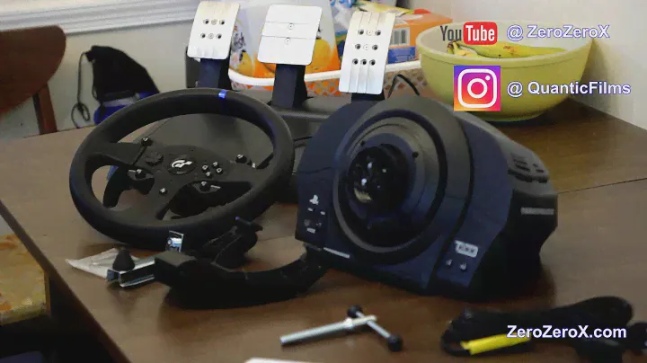 Unboxing and How to Attach the THRUSTMASTER T300 RS GT Edition Steering Wheel to Base with Pedals.