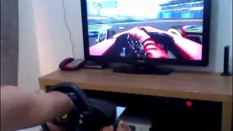 Teste do Volante Ferrari 458 Itália para Xbox 360 - Ferrari 458 Italia Steering Wheel for Xbox 360