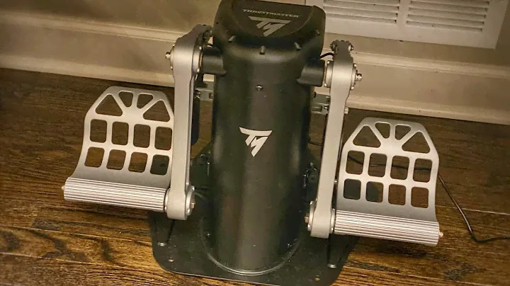 Thrustmaster TPR Rudder Pedal Unboxing and Demonstration | Microsoft Flight Simulator