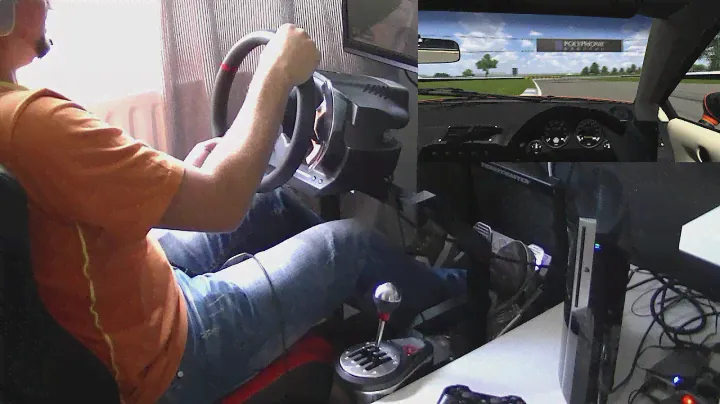 Reversed view GT Omega Evo test with T500RS and TH8RS Thrustmaster