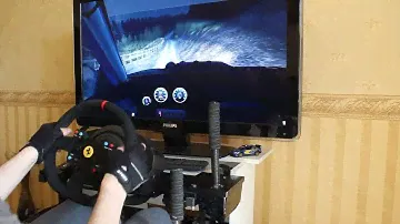 Dirt rally, Subaru impreza 2001, Руль Thrustmaster T300 Alcantara Edition,секвентальная кпп