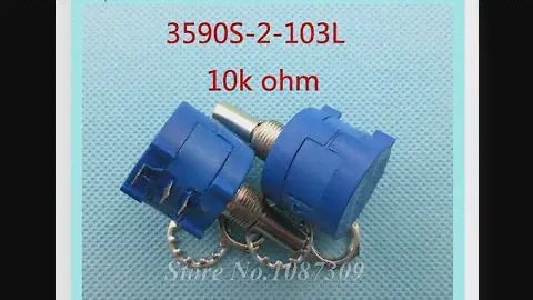 Распаковка многооборотного потенциометра сопротивление 10кОм (3590S-2-103L)