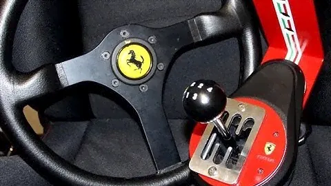 Thrustmaster TH8 RS with Ferrari shift plate and gear knob